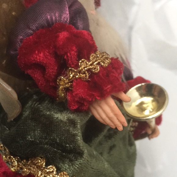 Handcrafted Santa Elf - Brocades, Velvet, & Trims - Picture 11 of 15